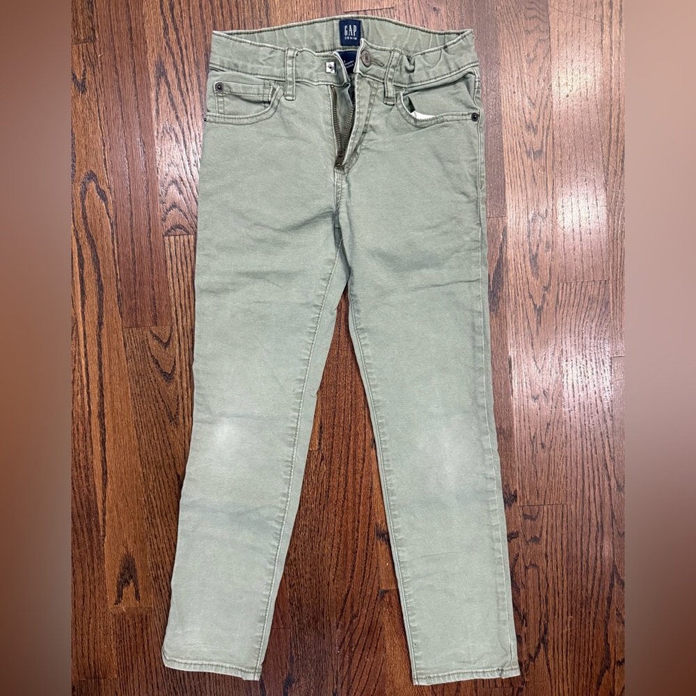 GAP Kids Slim Olive Green Jeans